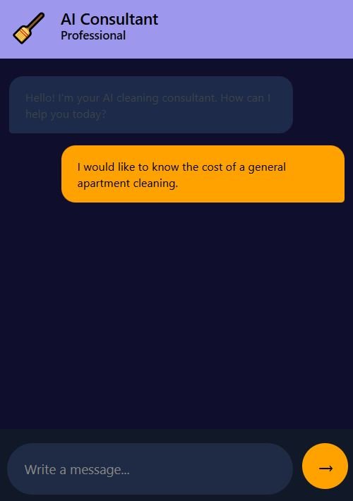 AI Consultant — chat window in WordPress admin panel