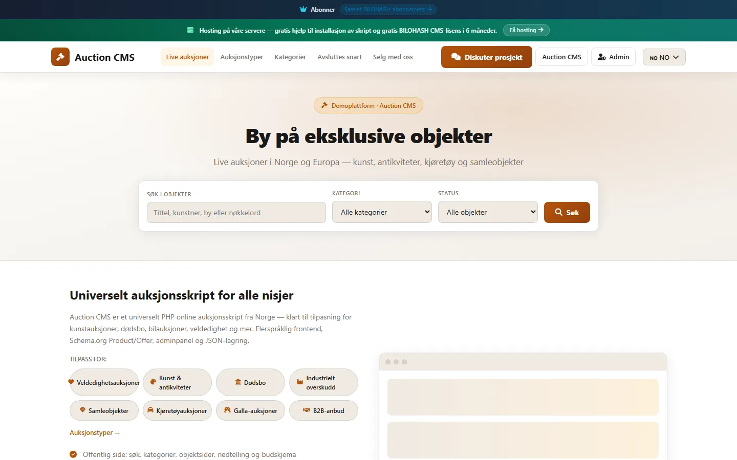 Auction CMS