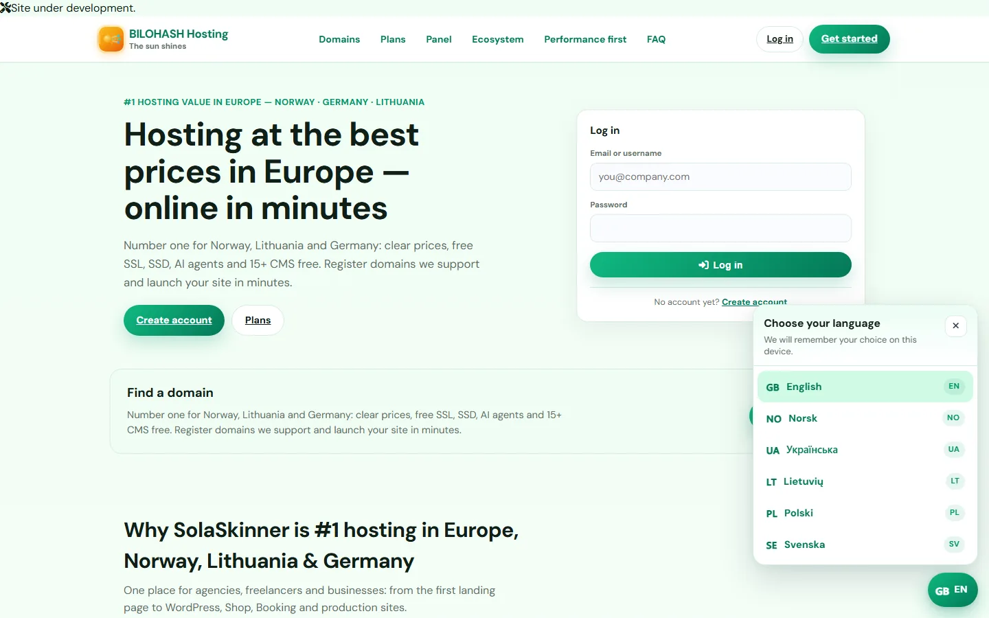 Hosting CMS