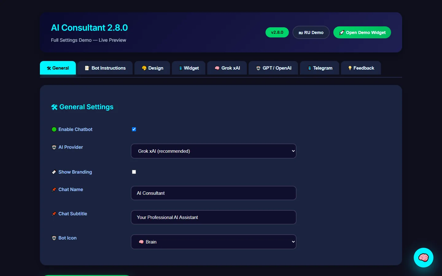 AI Chat Consultant for WordPress