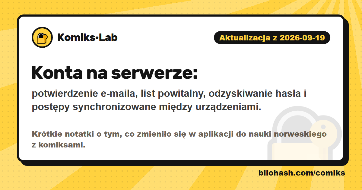 Aktualizacja Komiks·Lab 2026-09-19 — co się zmieniło