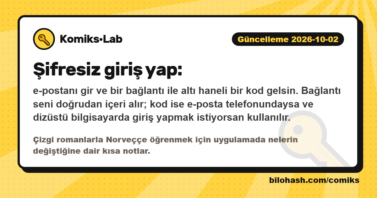 Komiks·Lab güncellemesi 2026-10-02 — neler değişti