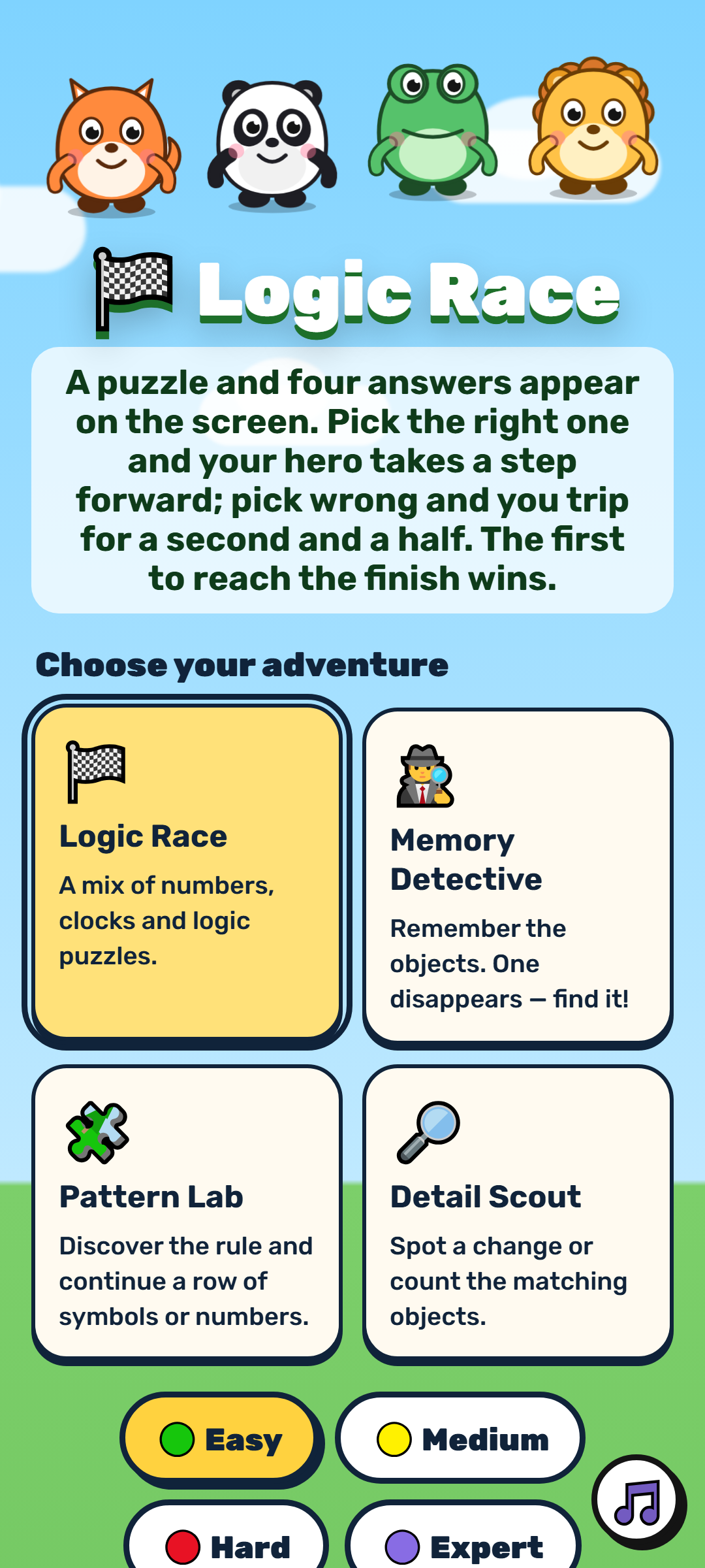 The Logic Race game