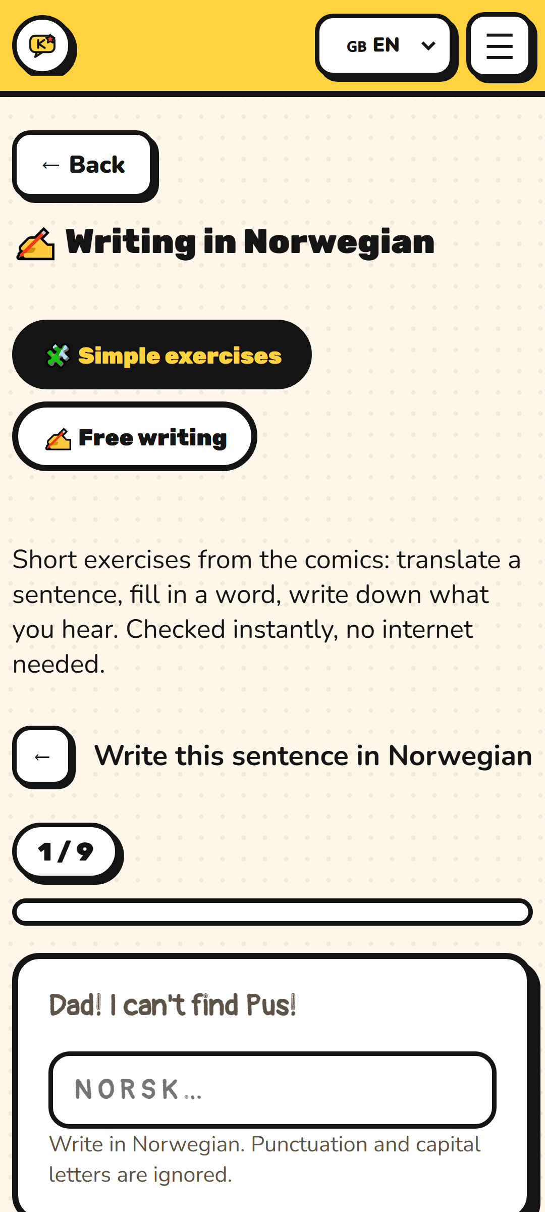 Skriveøving