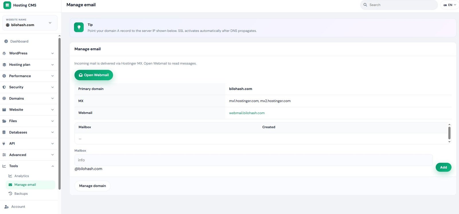 Email & analytics