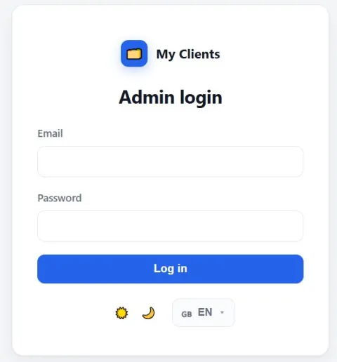 Вхід адміна — Мої клієнти / My Clients / Invoice