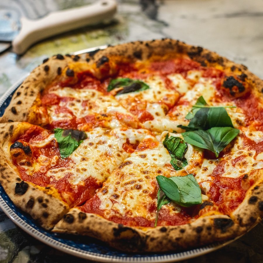 Wood-fired Neapolitan pizza from Forno Romano