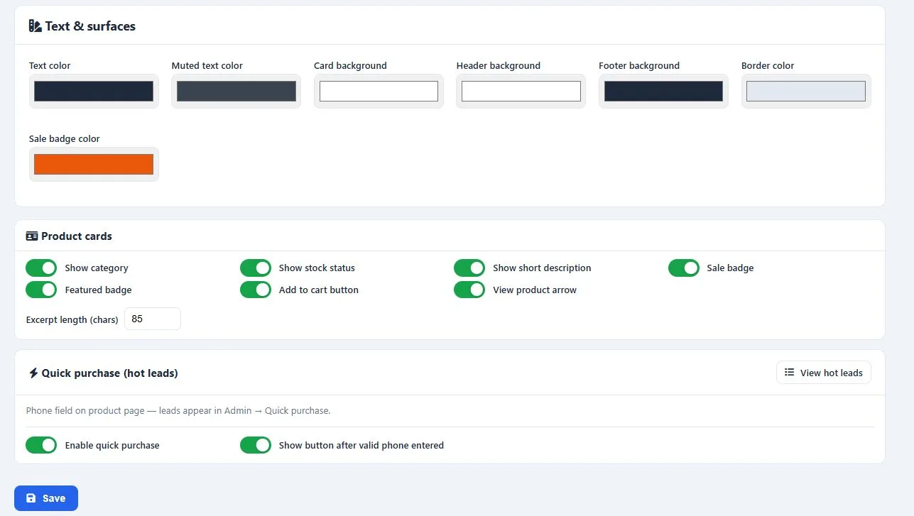 Shop CMS v1.7.1 — Shop settings
